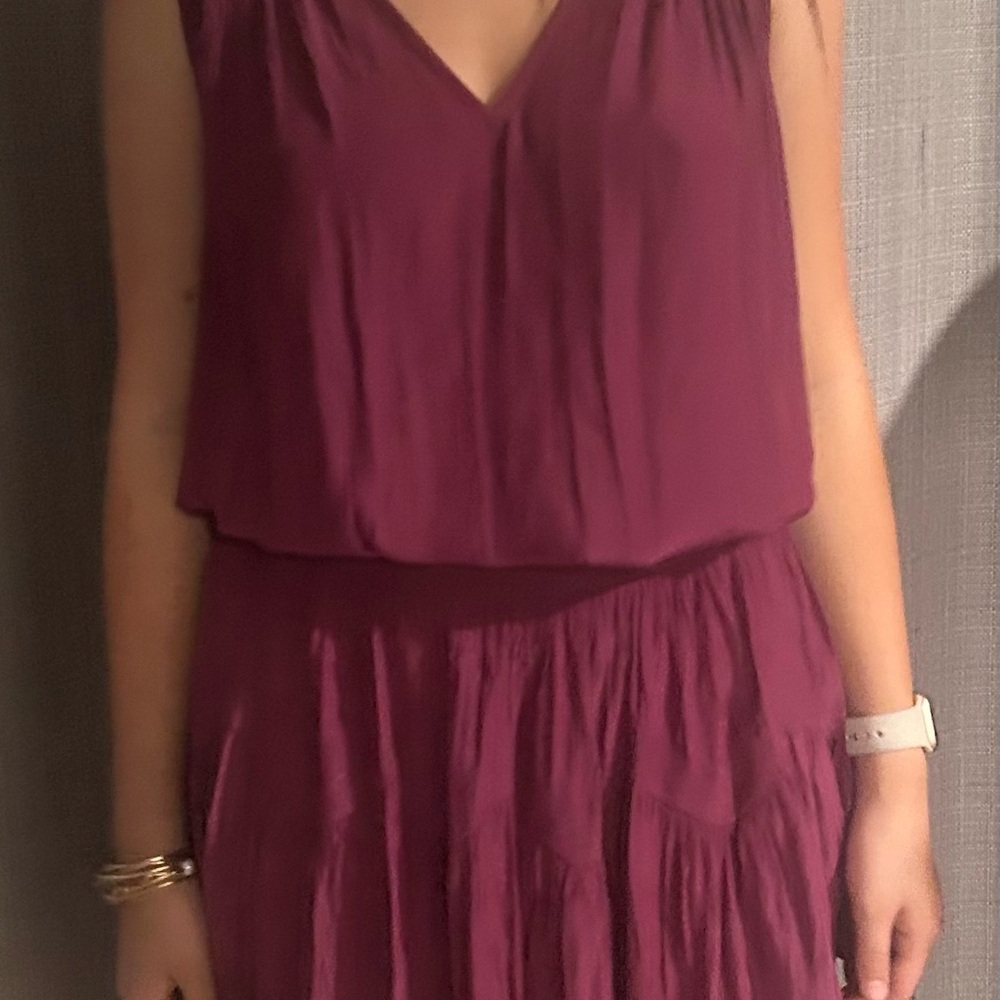 Ramy Brooks Plum V-Neck Dress